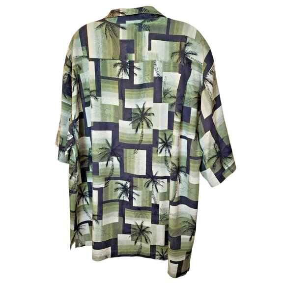 Tommy Bahama Silk Hawaiian Camp Shirt XL Short Sleeve Aloha Floral Preowned - Picture 5 of 9